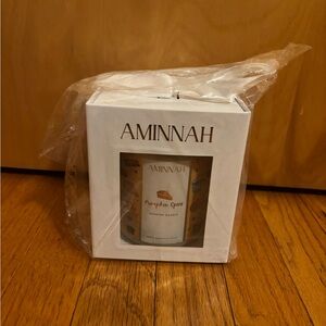 Aminnah Pumpkin Spice Scented Candle - White Packaging